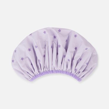 Star Print Terry Shower Cap