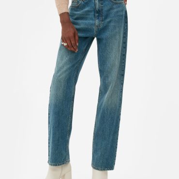 Rita Ora Stone Wash Straight Leg Jeans