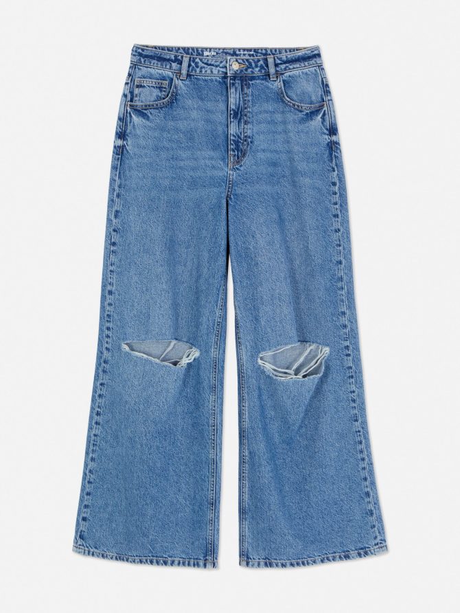 Rita Ora Wide Leg Ripped Jeans - Image 5
