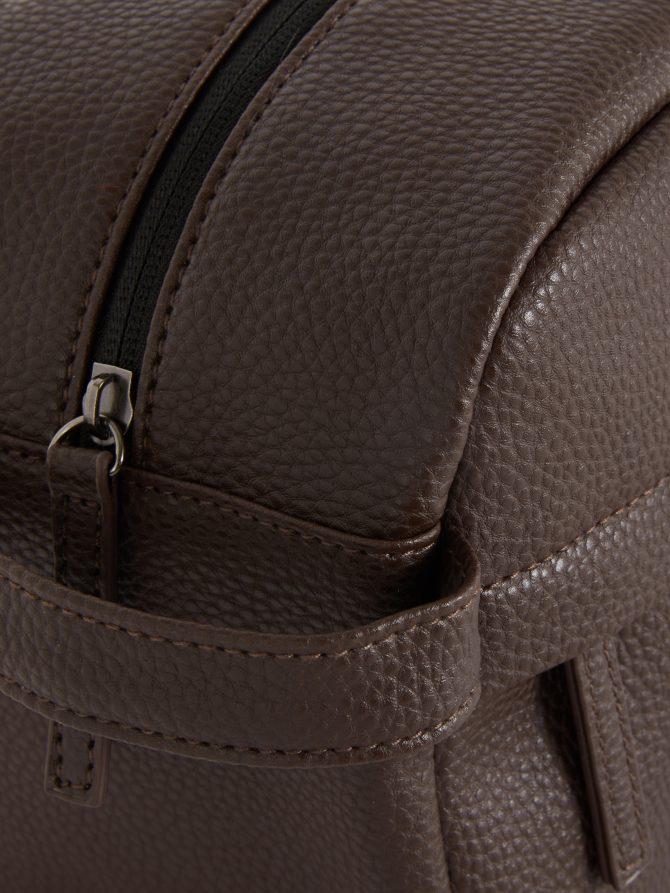 Faux Leather Wash Bag - Image 2