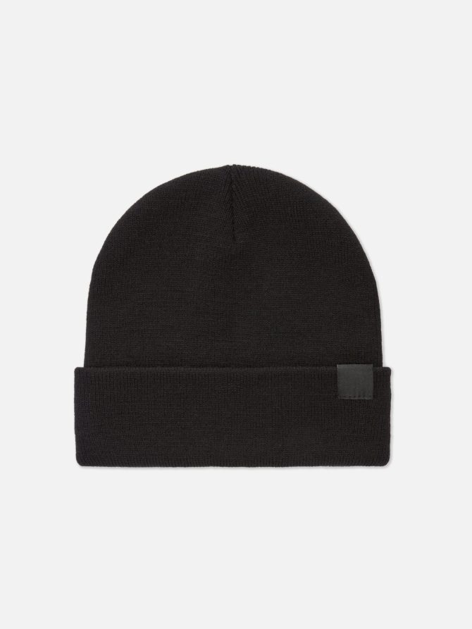 Turned-Up Knitted Beanie