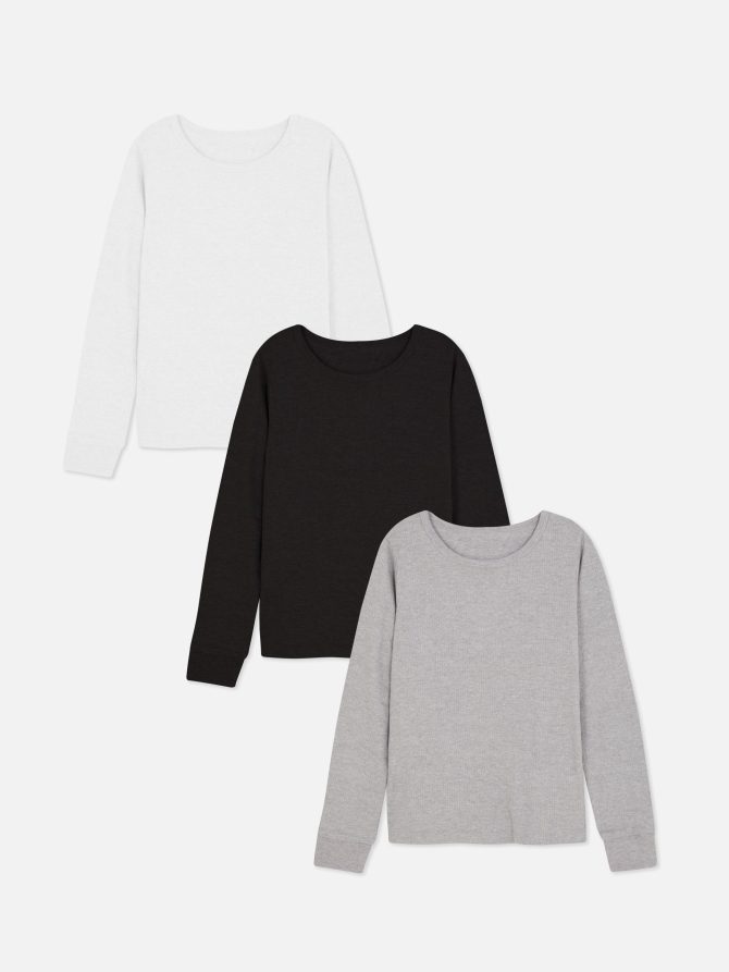 3-Pack Thermal Long Sleeve T-Shirts
