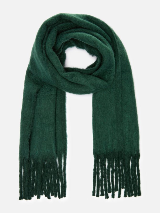Oversized Brushed Fringe Scarf