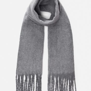 Oversized Brushed Fringe Scarf