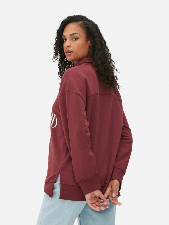 Embroidered Polo Sweatshirt - Image 4