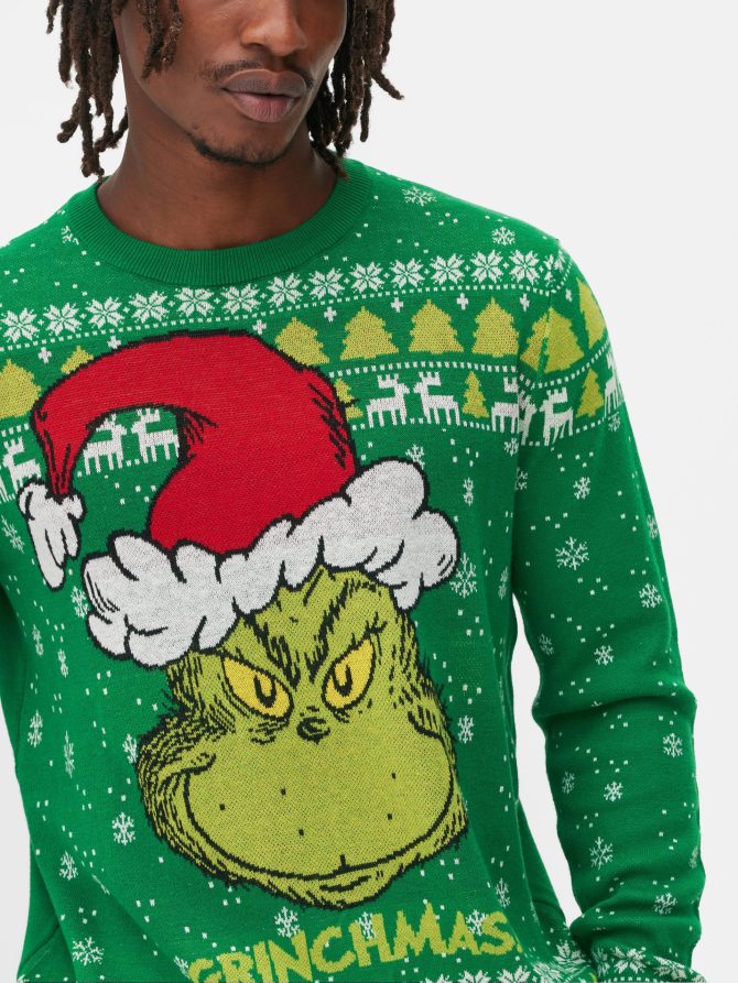 The Grinch Fair Isle Christmas Sweater - Image 3