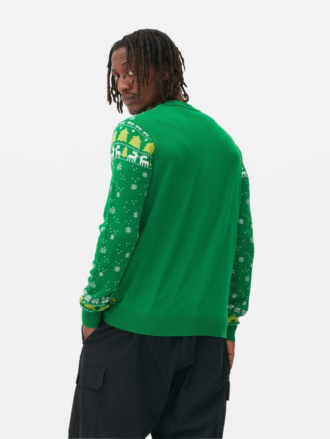 The Grinch Fair Isle Christmas Sweater - Image 4
