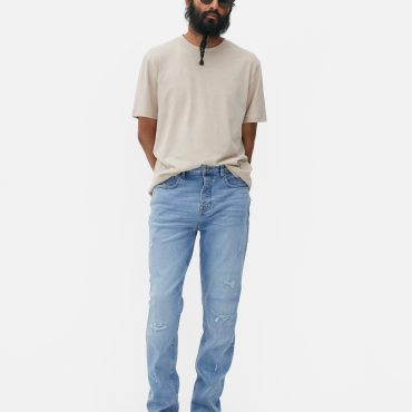Slim Fit Paint Splash Jeans