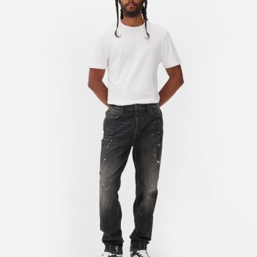 Slim Fit Paint Splash Jeans