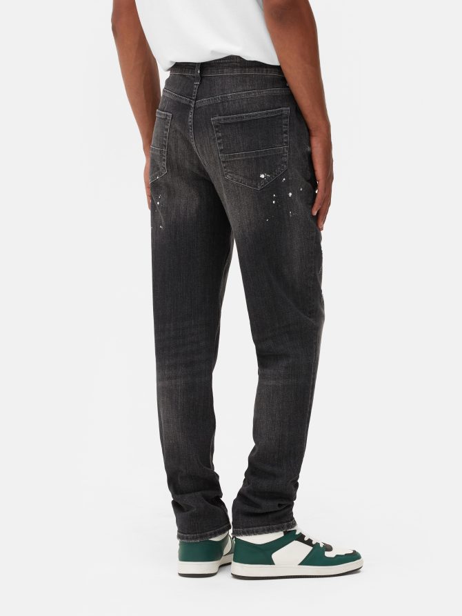 Slim Fit Paint Splash Jeans - Image 4