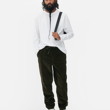 Cord Cuffed Leg Joggers