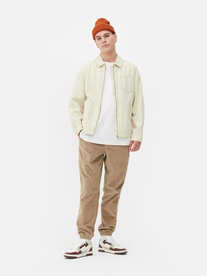 Cord Cuffed Leg Joggers