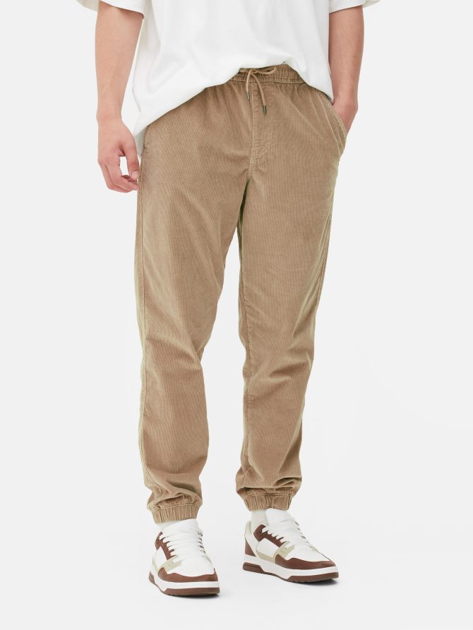 Cord Cuffed Leg Joggers - Image 2