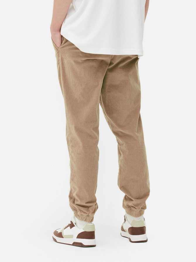 Cord Cuffed Leg Joggers - Image 4