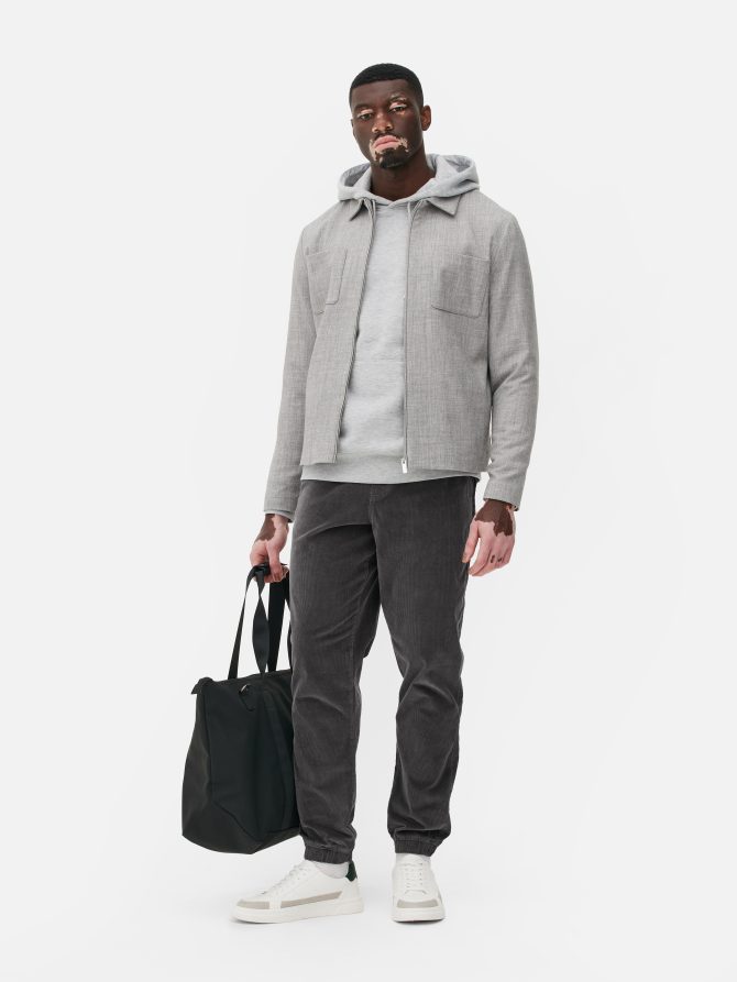 Cord Cuffed Leg Joggers