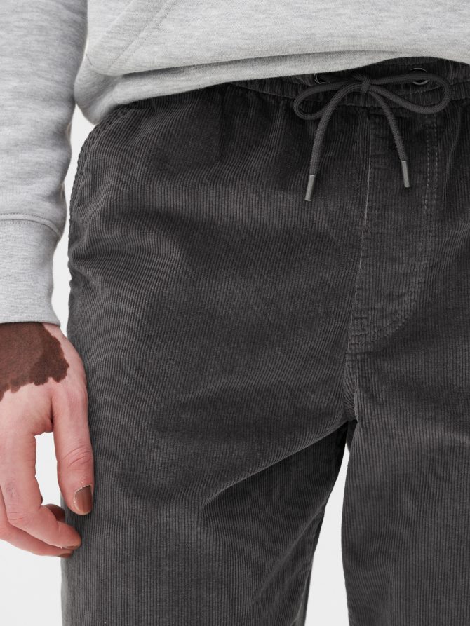 Cord Cuffed Leg Joggers - Image 3
