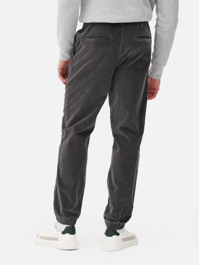 Cord Cuffed Leg Joggers - Image 4