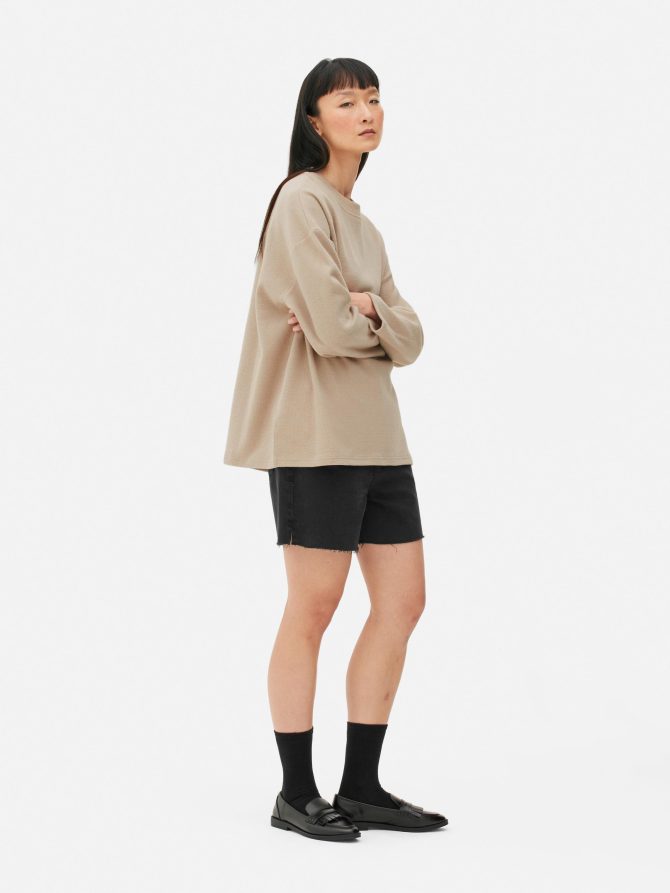 Side Slit Knit Sweater