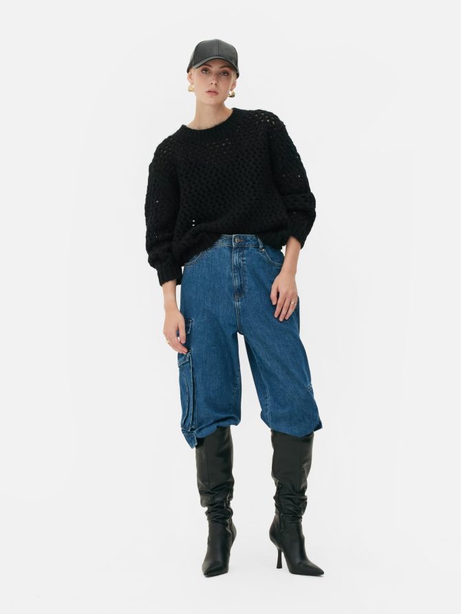 Rita Ora Open Stitch Sweater - Image 2