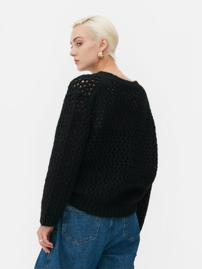 Rita Ora Open Stitch Sweater - Image 4