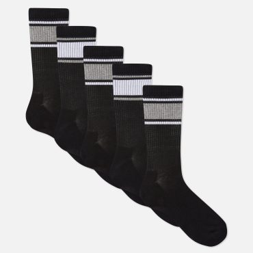 5-Pack Striped Sports Socks