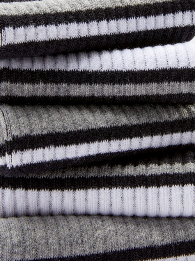 5-Pack Striped Sports Socks - Image 2