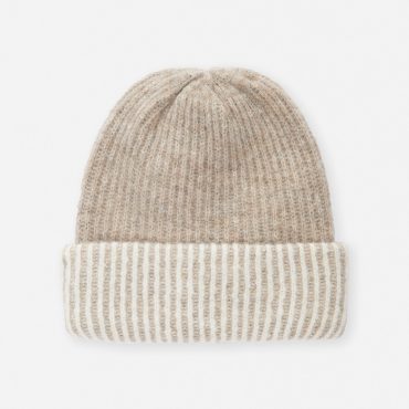 Two Tone Rib Beanie