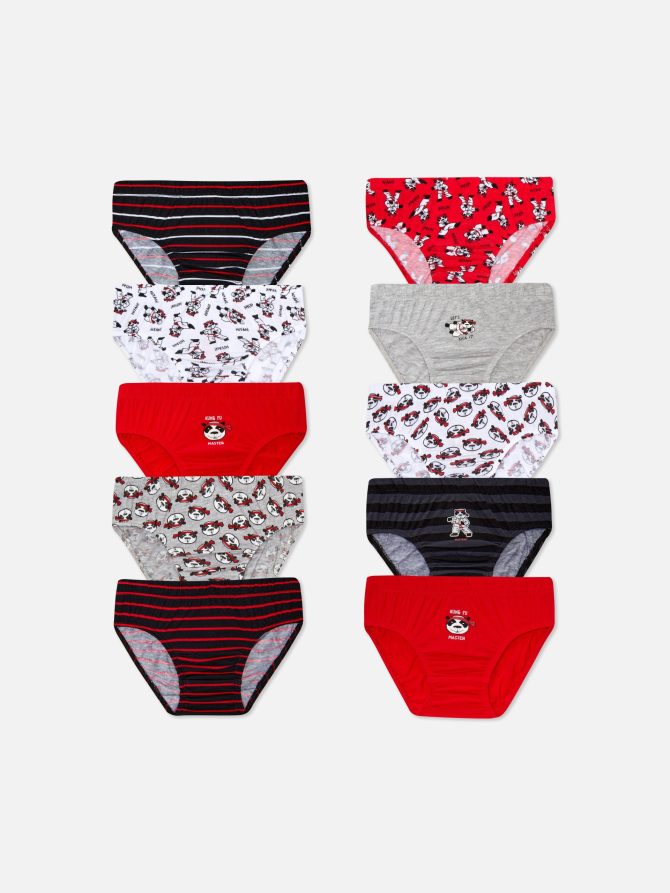 10-Pack Kung Fu Print Briefs