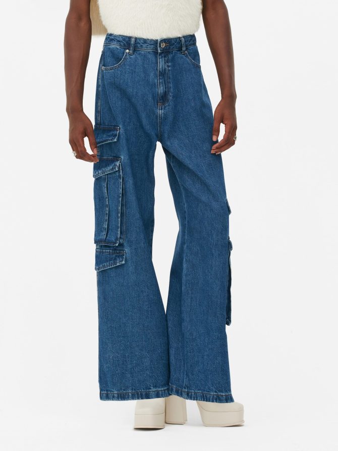 Rita Ora Denim Cargo Jeans - Image 3