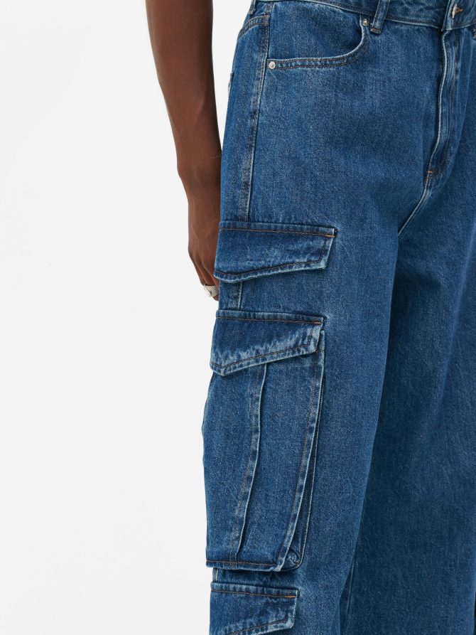 Rita Ora Denim Cargo Jeans - Image 4