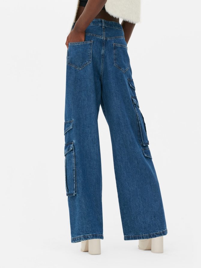 Rita Ora Denim Cargo Jeans - Image 5