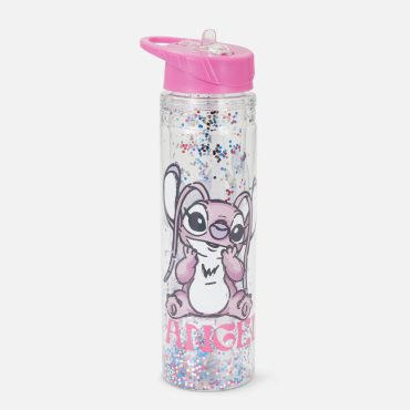 Disney's Stitch & Angel Glitter Water Bottle