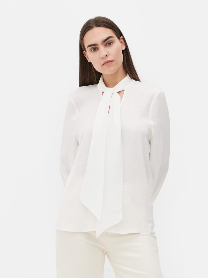 Neck Tie Blouse - Image 2