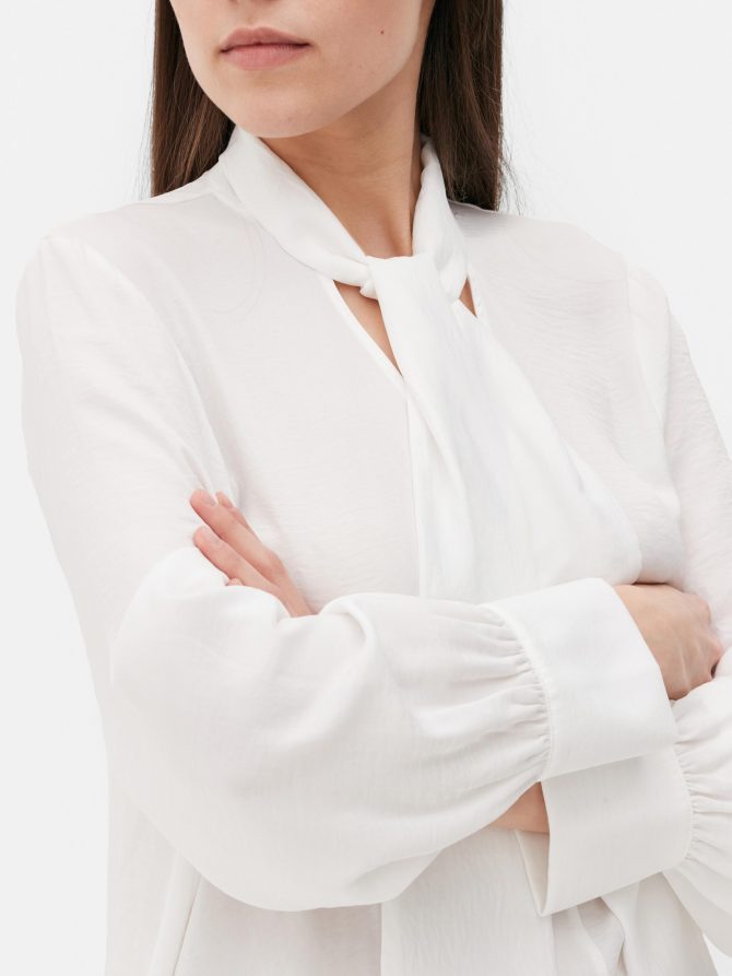Neck Tie Blouse - Image 3