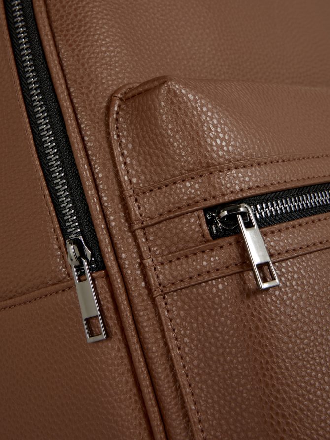 Faux Leather Backpack - Image 2