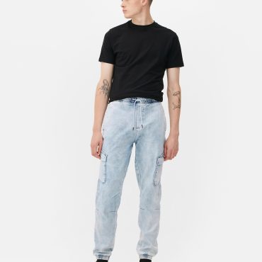 Denim Cargo Jeans