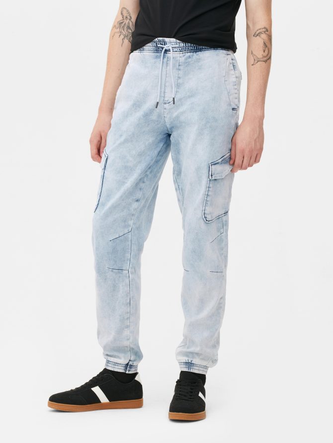 Denim Cargo Jeans - Image 2