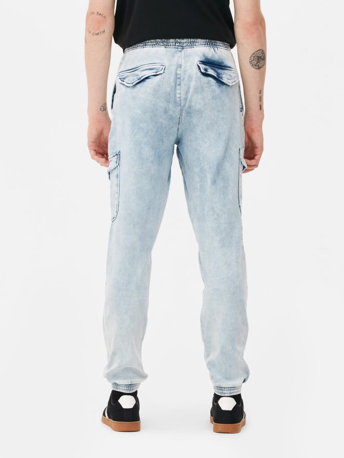 Denim Cargo Jeans - Image 4