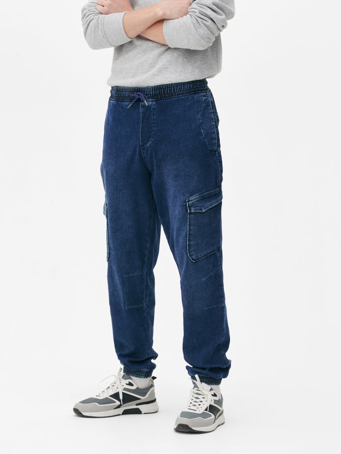 Denim Cargo Jeans - Image 2