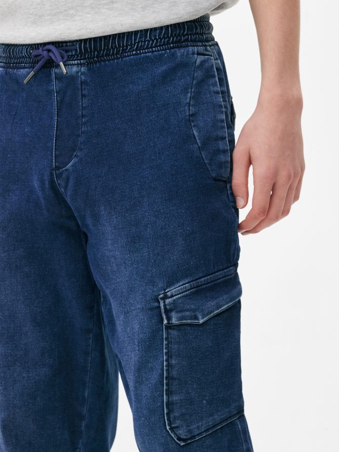 Denim Cargo Jeans - Image 3