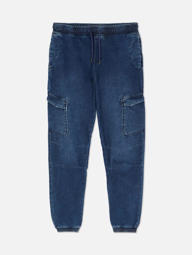 Denim Cargo Jeans - Image 5