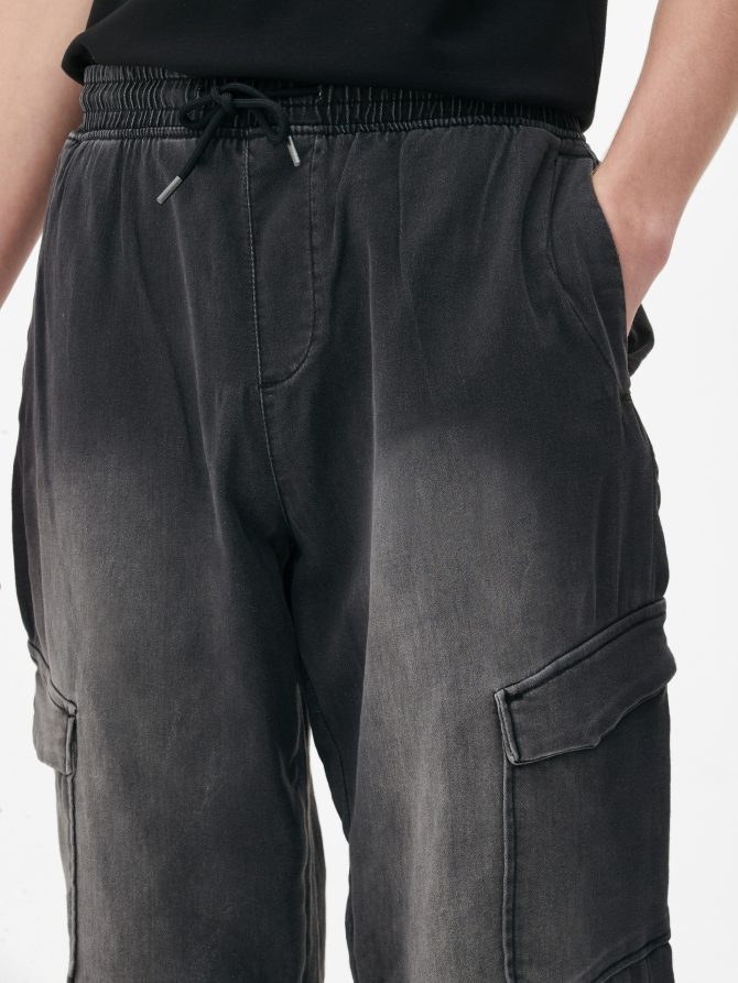 Denim Cargo Jeans - Image 3