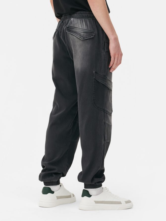 Denim Cargo Jeans - Image 4