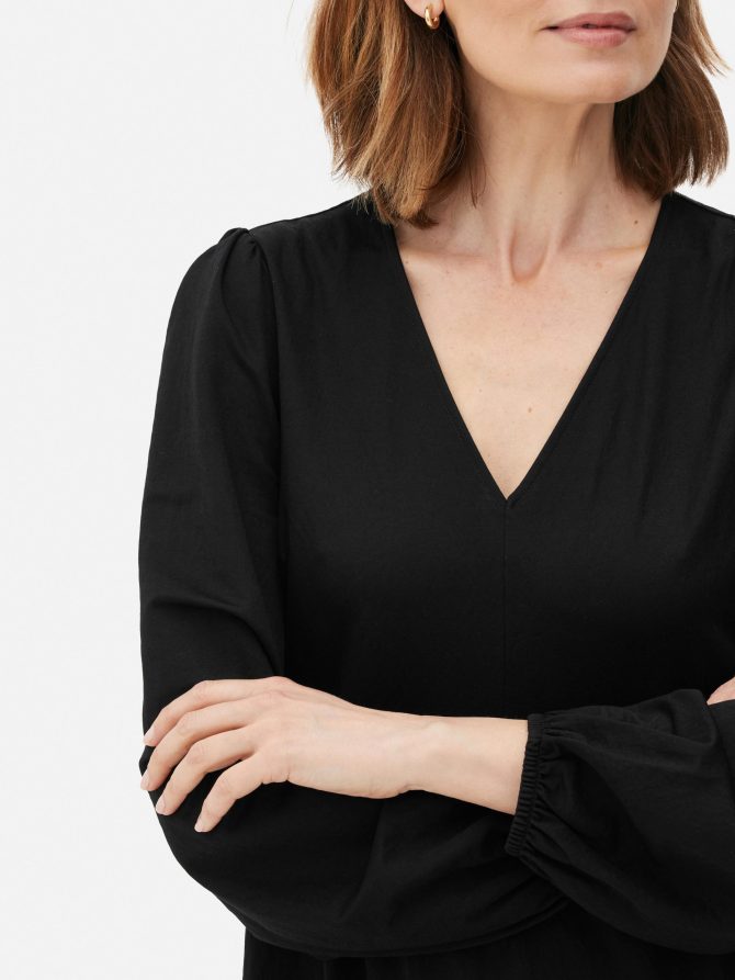 V-Neck Tiered Maxi Dress - Image 3