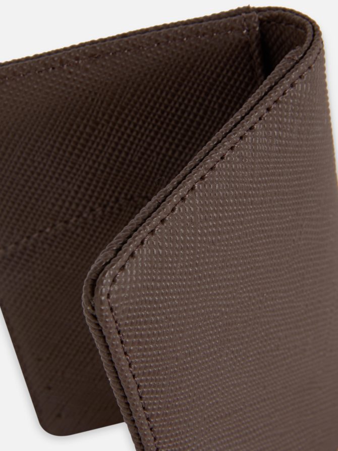 Textured Faux Leather Card Holder - Image 3
