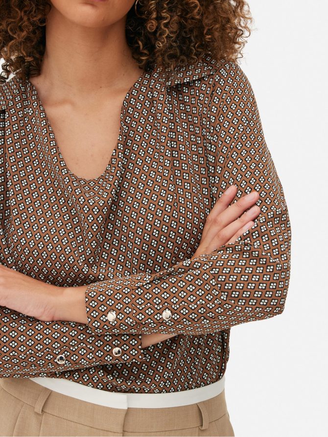 Cowl Neck Blouse - Image 3