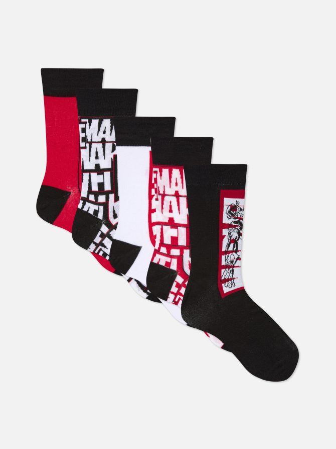 5-Pack Marvel Mixed Socks