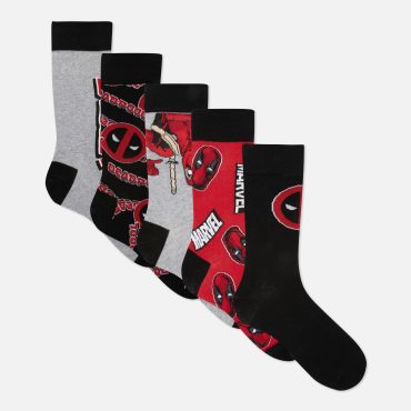 5-Pack Marvel Deadpool Socks