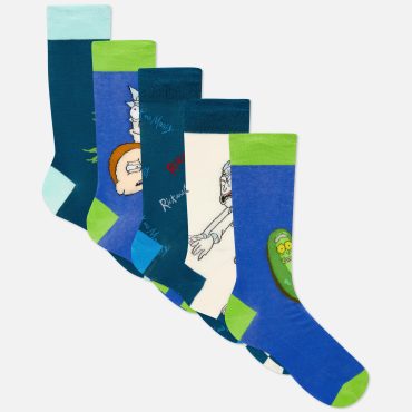 5-Pack Rick and Morty Crew Socks