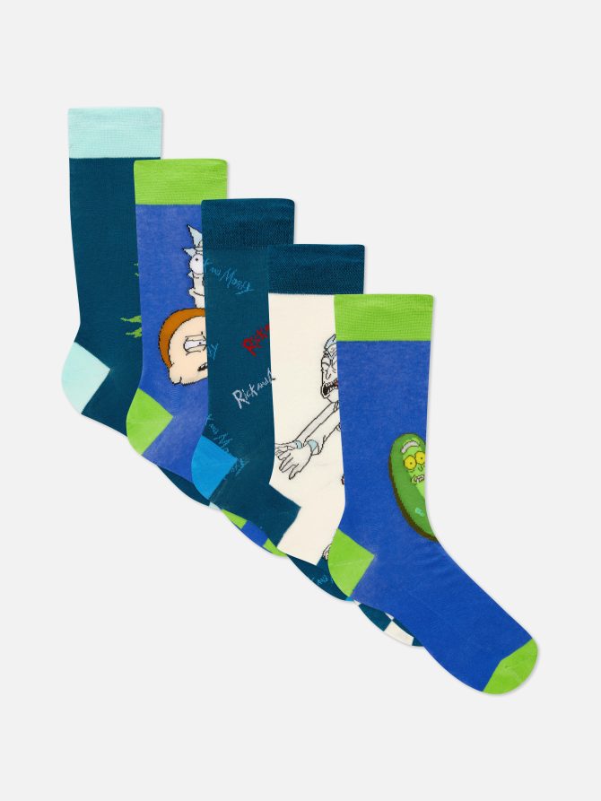 5-Pack Rick and Morty Crew Socks